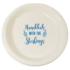 Hanukkah Dreidels Plastic Plates