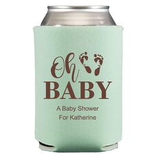 Oh Baby with Baby Feet Collapsible Koozies