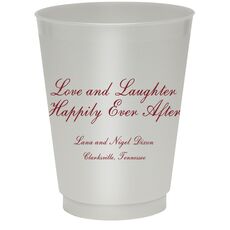 Love and Laughter Colored Shatterproof Cups