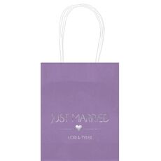 Just Married with Heart Mini Twisted Handled Bags