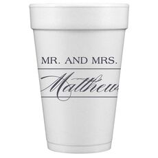Mr. and Mrs. Styrofoam Cups
