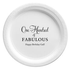 One Hundred & Fabulous Paper Plates