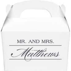 Mr. and Mrs. Gable Favor Boxes