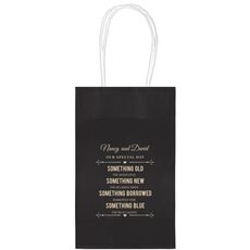 Our Special Day with Names Medium Twisted Handled Bags
