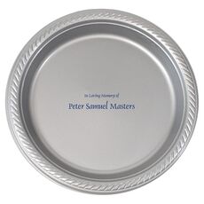 Memorial Plastic Plates