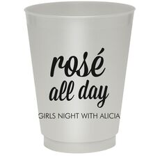 Rosé All Day Colored Shatterproof Cups