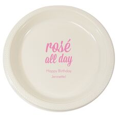 Rosé All Day Plastic Plates