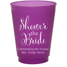 Shower The Bride Colored Shatterproof Cups
