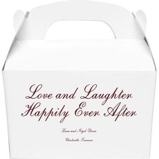 Love and Laughter Gable Favor Boxes