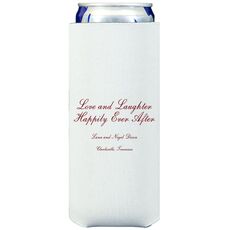 Love and Laughter Collapsible Slim Koozies