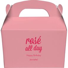 Rosé All Day Gable Favor Boxes