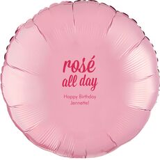 Rosé All Day Mylar Balloons
