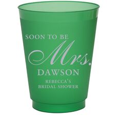 Soon to be Mrs. Colored Shatterproof Cups