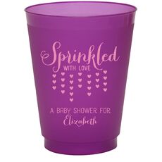 Sprinkled with Love Colored Shatterproof Cups