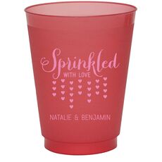 Sprinkled with Love Colored Shatterproof Cups