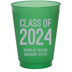 Proud Class of Graduation Colored Shatterproof Cups