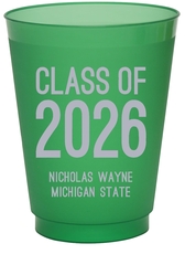 Proud Class of Graduation Colored Shatterproof Cups