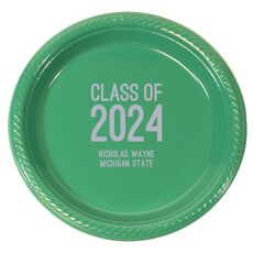 Proud Class of Graduation Plastic Plates