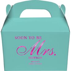 Elegant Soon to be Mrs. Gable Favor Boxes