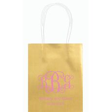 Vine Monogram with Text Mini Twisted Handled Bags