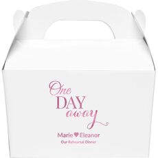 One Day Away Gable Favor Boxes