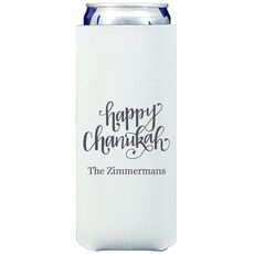 Hand Lettered Happy Chanukah Collapsible Slim Huggers