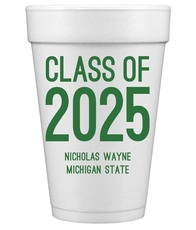 Proud Class of Graduation Styrofoam Cups