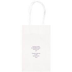 Your Personalized Text Medium Twisted Handled Bags