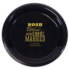 Nosh Drink and Be Married Plastic Plates