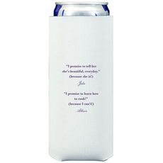 Your Personalized Text Collapsible Slim Koozies
