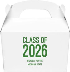 Proud Class of Graduation Gable Favor Boxes