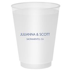 Small Text Shatterproof Cups