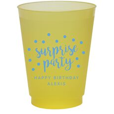 Surprise Party Confetti Dot Colored Shatterproof Cups