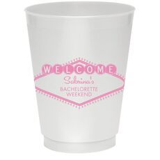 Welcome Marquee Colored Shatterproof Cups