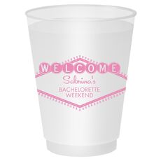 Welcome Marquee Shatterproof Cups