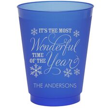 Wonderful Time of the Year Colored Shatterproof Cups