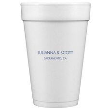 Small Text Styrofoam Cups