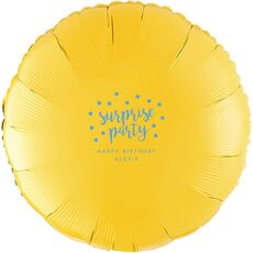 Surprise Party Confetti Dot Mylar Balloons