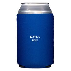 Name and College Initials Collapsible Koozies