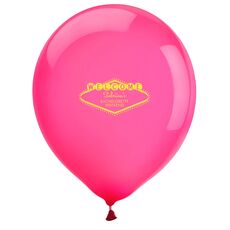 Welcome Marquee Latex Balloons