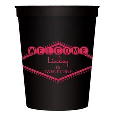 Welcome Marquee Stadium Cups