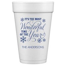 Wonderful Time of the Year Styrofoam Cups