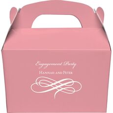 Scrolled Coronation Gable Favor Boxes