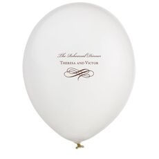 Scrolled Coronation Latex Balloons