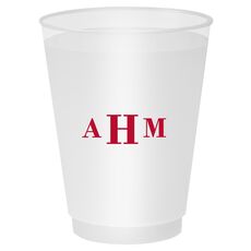 Sophisticated Monogram Shatterproof Cups
