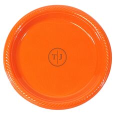 Petite Dotted Circle Duogram Plastic Plates