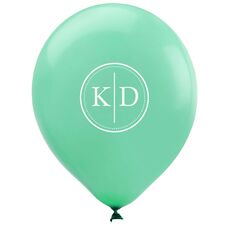 Petite Dotted Circle Duogram Latex Balloons