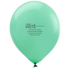 Just the Love Facts Latex Balloons