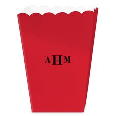 Sophisticated Monogram Mini Popcorn Boxes