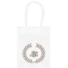 Renaissance Wreath with Monogram Mini Twisted Handled Bags